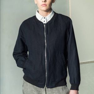 Linen bomber jacket